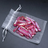 5PCS Natural Stone Crystal Bead Pendant DIY Jewelry Gift