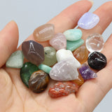 60PCS Natural Stone Ore Specimen Crystal Bead DIY Jewelry Ornament Aqua Deco