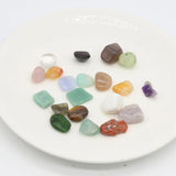 60PCS Natural Stone Ore Specimen Crystal Bead DIY Jewelry Ornament Aqua Deco