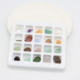 60PCS Natural Stone Ore Specimen Crystal Bead DIY Jewelry Ornament Aqua Deco