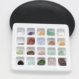 60PCS Natural Stone Ore Specimen Crystal Bead DIY Jewelry Ornament Aqua Deco