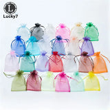 100Pcs Jewelry Wedding Gift Pouch Draw String Candy Birthday Party Bag