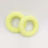 10pcs Baby Silicone Donut Teething Ring 45mm Large Food Teether