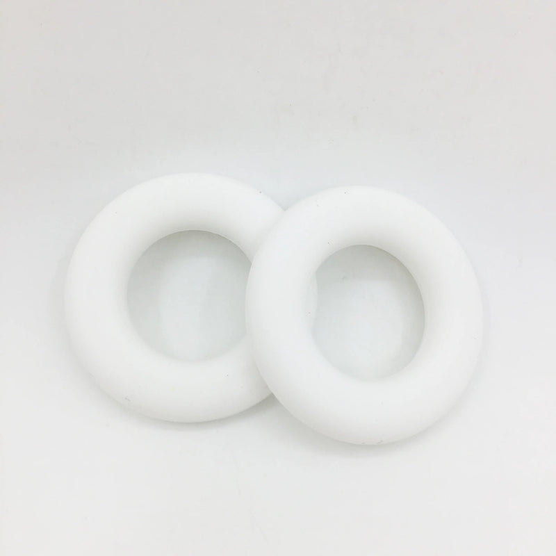 10pcs Baby Silicone Donut Teething Ring 45mm Large Food Teether