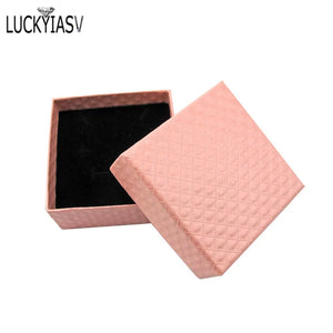 Diamond Textured Jewelry Ring Box - 24pcs/lot