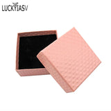 Diamond Textured Jewelry Ring Box - 24pcs/lot