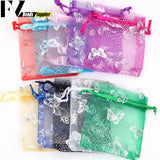 50pcs Organza Bags Drawstring Jewelry Wedding Candy Pouches