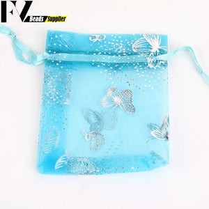 50pcs Organza Bags Drawstring Jewelry Wedding Candy Pouches