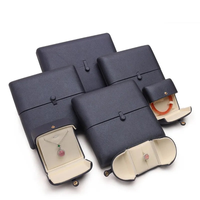 Double Open Jewelry Box PU Leather Wedding Gift Box