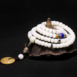 Jade Buddha 108 Beads Prayer Necklace and Bracelet
