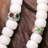 Jade Buddha 108 Beads Prayer Necklace and Bracelet