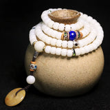 Jade Buddha 108 Beads Prayer Necklace and Bracelet