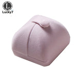 Velvet Ring Box High-Grade Flannel Double Open Jewelry Box