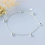 925 Sterling Silver Jingle Bell Anklet Bracelet Charms C-GTLS394