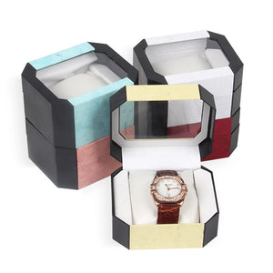 Watch Box Wrist Watch Holder Display Storage Glass Top