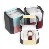 Watch Box Wrist Watch Holder Display Storage Glass Top