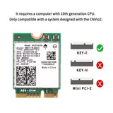 Wi-Fi 6 AX201 M.2 CNVio 2 Wifi Card Dual Band 3000Mbps Bluetooth 5.0