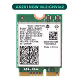 Wi-Fi 6 AX201 M.2 CNVio 2 Wifi Card Dual Band 3000Mbps Bluetooth 5.0