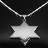 Wicca Evil Eye Hexagram Star of David Necklace