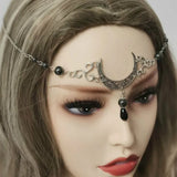Wicca Moon & Triskele Gothic Head Chain Pagan Headdress