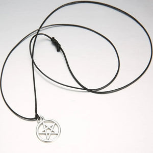 Wicca Pentagram Necklace Women Men Witch Gothic Goth Decor Accessories