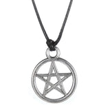 Wicca Pentagram Necklace Women Men Witch Gothic Goth Decor Accessories
