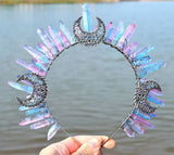 Wicca Raw Crystal Crown Witch Hair Accessories