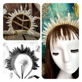 Wicca Raw Crystal Crown Witch Hair Accessories