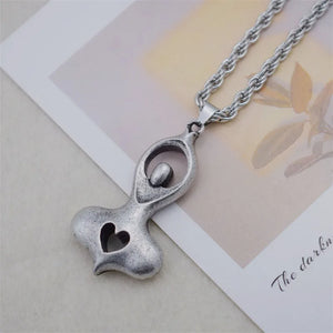 Wiccan Moon Fertility Goddess Love Heart Necklace