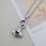 Wiccan Moon Fertility Goddess Love Heart Necklace