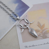 Wiccan Moon Fertility Goddess Love Heart Necklace