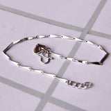 925 Sterling Silver Melon Seed Bracelet 1.8MM Thin Men Women Jewelry