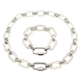 Acrylic Links Bracelet Screw Climbing Lock Punk Bracelet