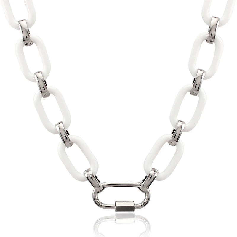 Acrylic Links Bracelet Screw Climbing Lock Punk Bracelet