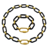 Acrylic Links Bracelet Screw Climbing Lock Punk Bracelet