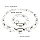 Acrylic Links Bracelet Screw Climbing Lock Punk Bracelet