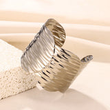 Stainless Steel Bangle for Women Minimalist Cuff Bangles