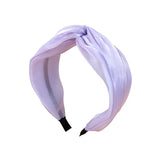 Bright Silk Yarn Headband Cross Hair Knot Hairpin Girl Headwear