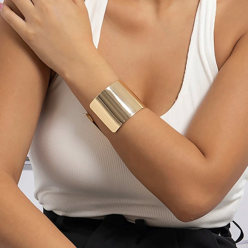 Metal Wrap Bracelets Bangles for Women Charms Cuff Nail Fashion