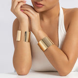 Metal Wrap Bracelets Bangles for Women Charms Cuff Nail Fashion