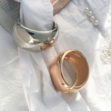 18k Texture Charm Bangle Bracelet for Women