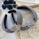 Wide Top Knot Hair Bands For Women Solid Cloth Headband