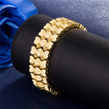 24K Plated Love Bow Watch Chain Large Bracelet