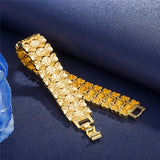 24K Plated Love Bow Watch Chain Large Bracelet
