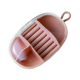 Travel Jewelry Box with Lid Ring Ear Studs Necklace Case