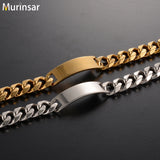 14.5mm/22cm Stainless Steel Bracelet Link Cuban Jewelry