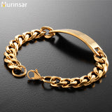 14.5mm/22cm Stainless Steel Bracelet Link Cuban Jewelry