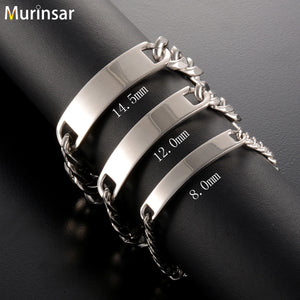 14.5mm/22cm Stainless Steel Bracelet Link Cuban Jewelry