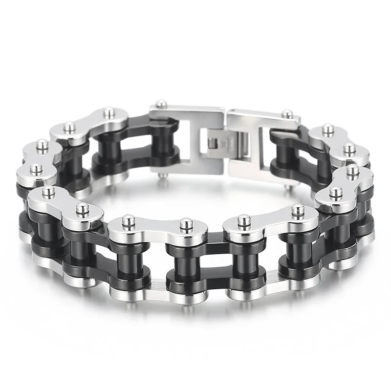 18mm Steel Stainless Motorcycle Chain Bracelet Biker Men