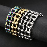 18mm Steel Stainless Motorcycle Chain Bracelet Biker Men